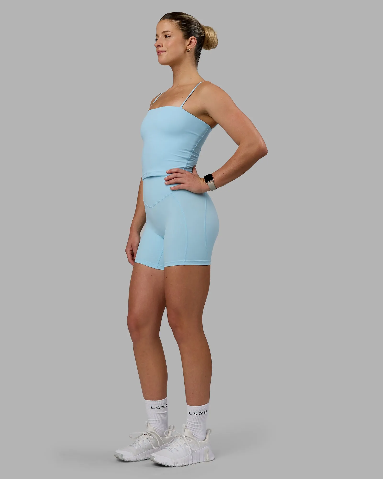 Blaze Mid Short Tights - Crystal Blue