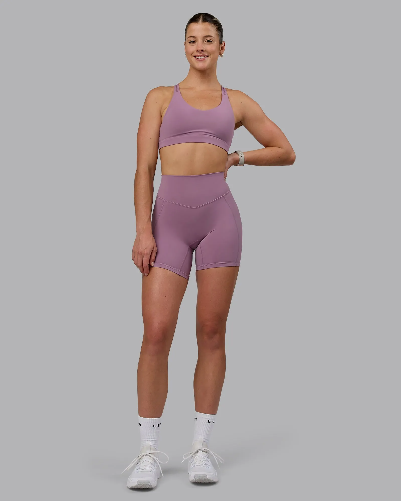 Blaze Mid Short Tights - Grape