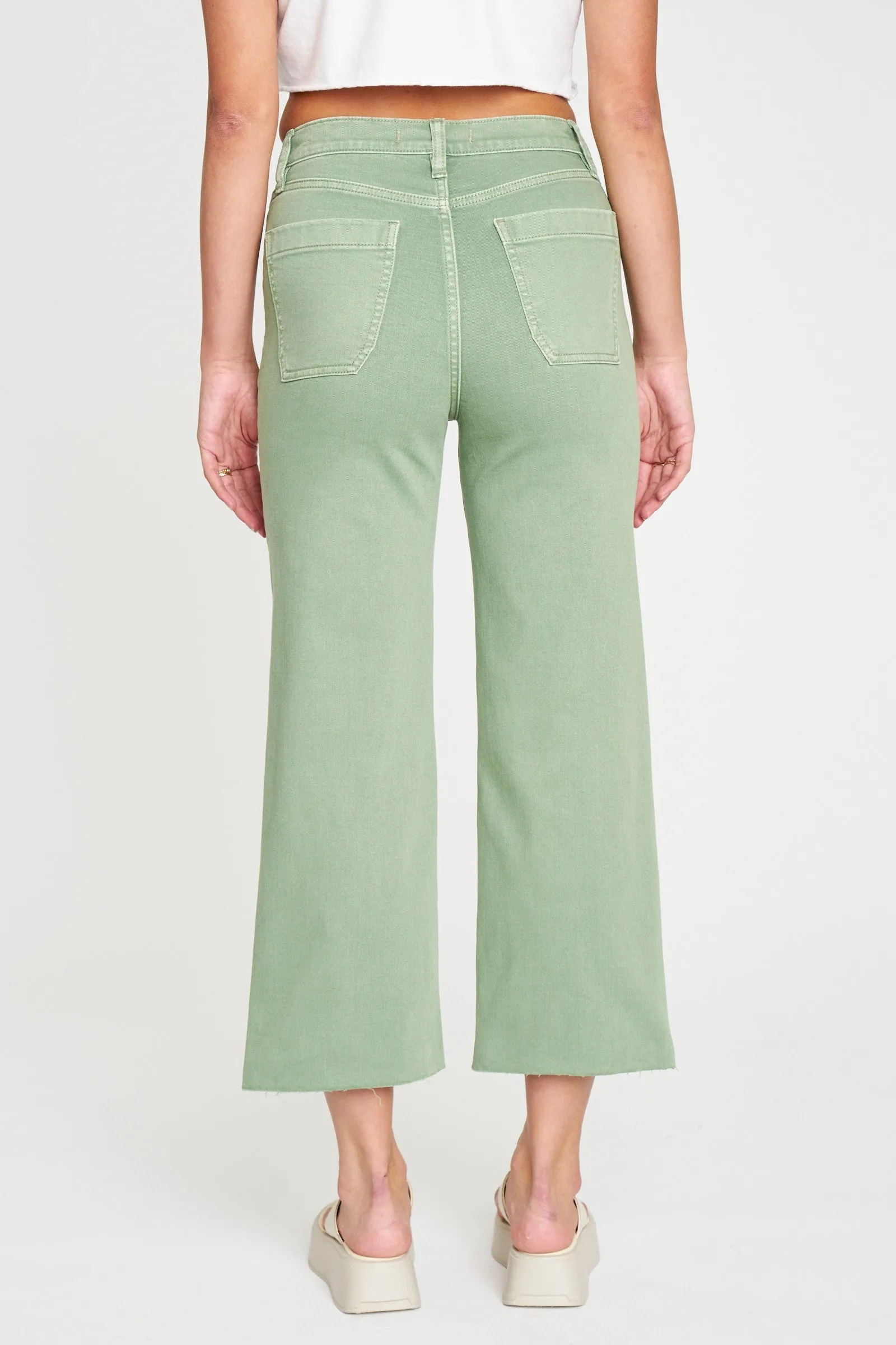 Bloom High Rise Cropped Wide Leg