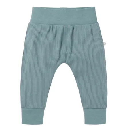 Blue Ribbed Joggers