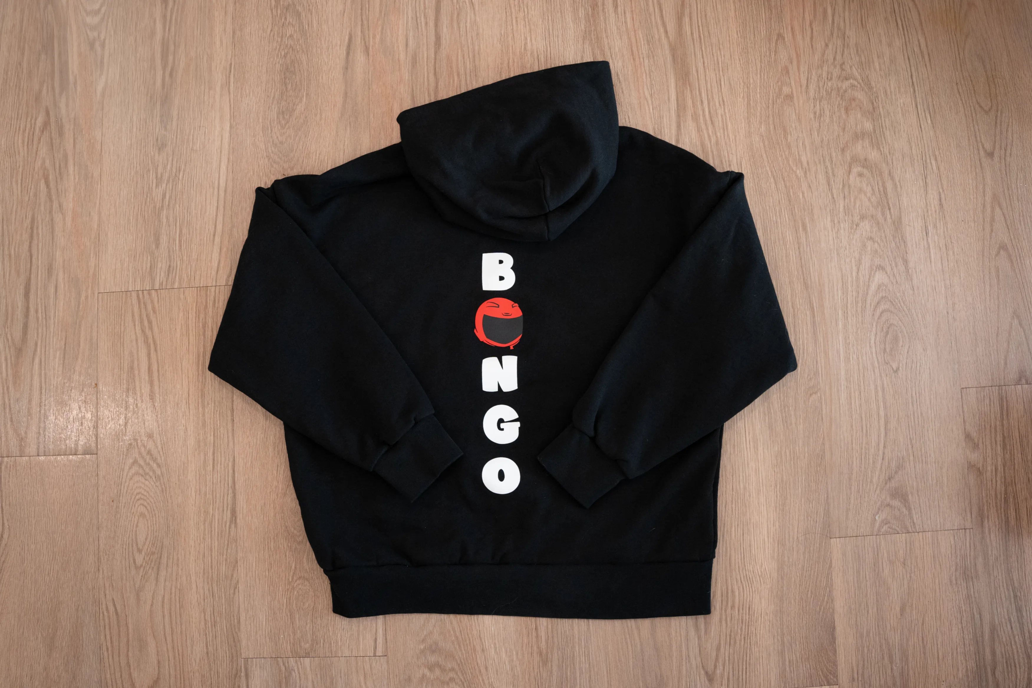 Bongo Heavyweight Helmet Cat Hoodie (Black)