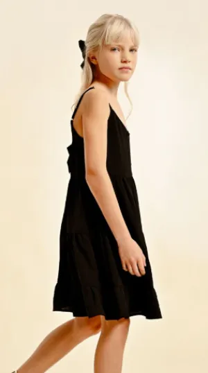 Bow Back Tiered Dress
