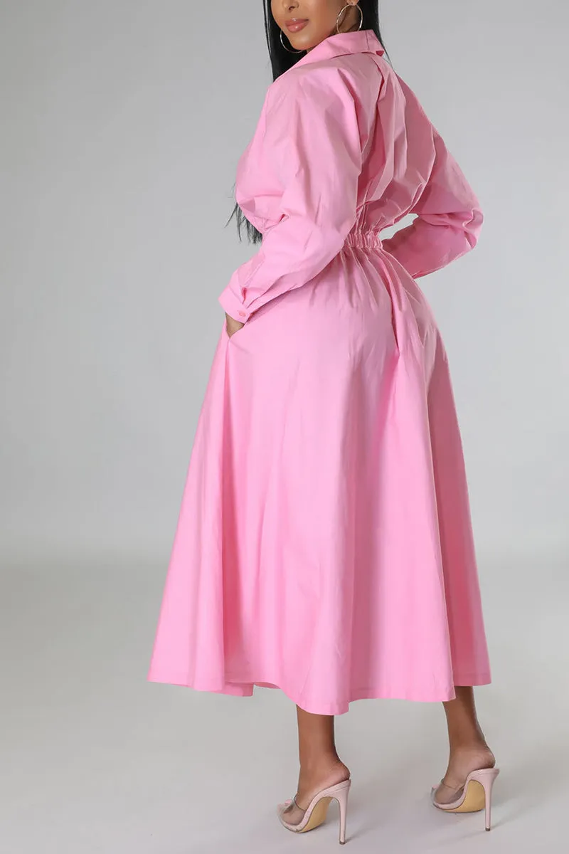 BR3110 Long Sleeve Fit and Flare Dress