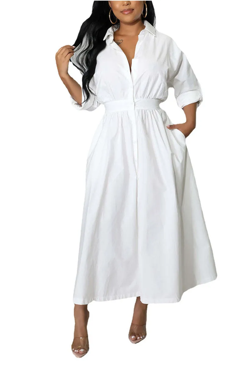 BR3110 Long Sleeve Fit and Flare Dress