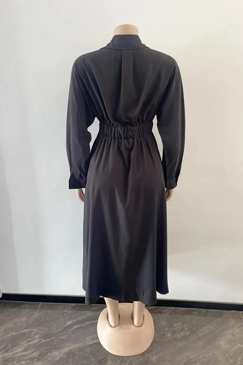 BR3110 Long Sleeve Fit and Flare Dress