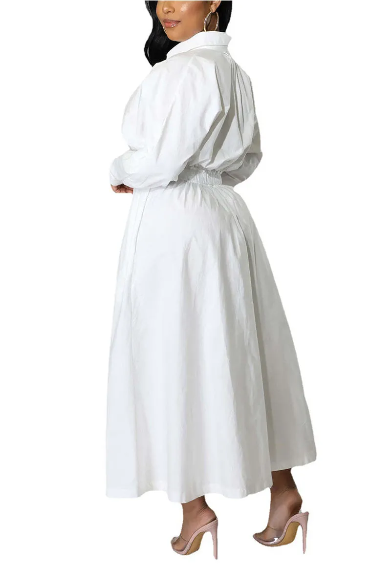 BR3110 Long Sleeve Fit and Flare Dress