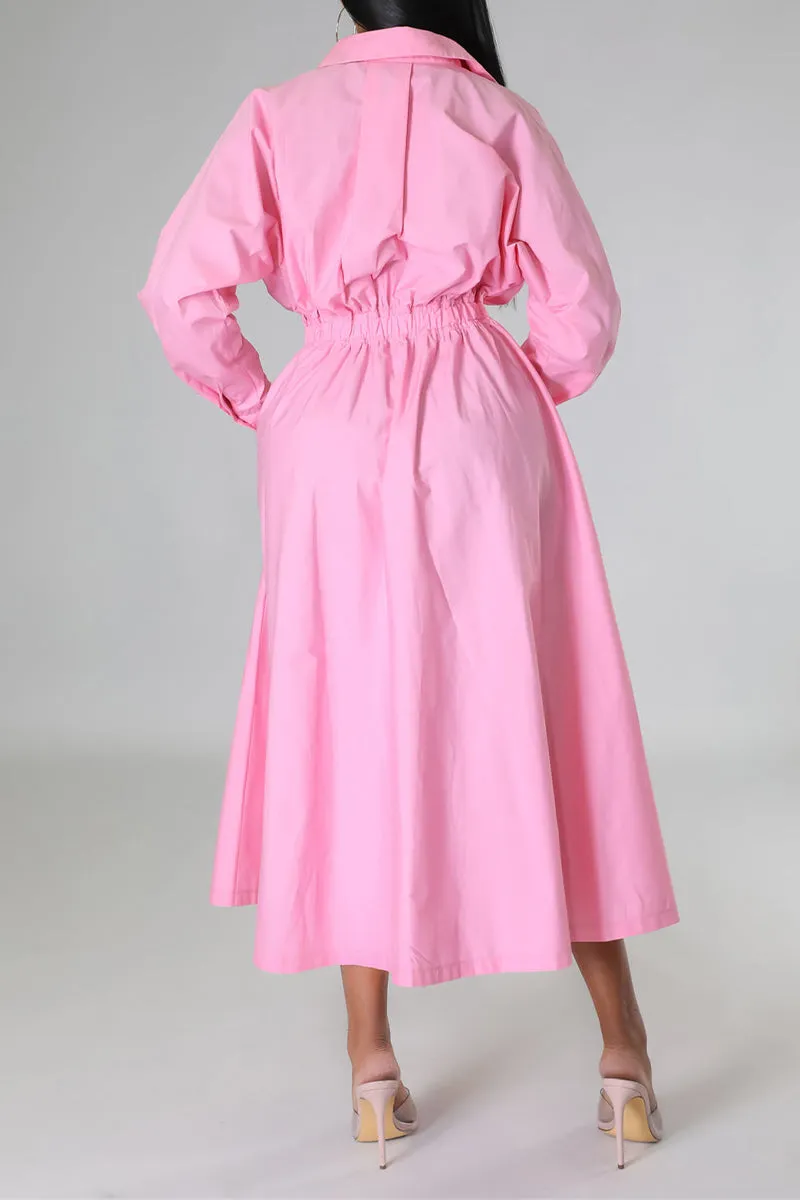 BR3110 Long Sleeve Fit and Flare Dress