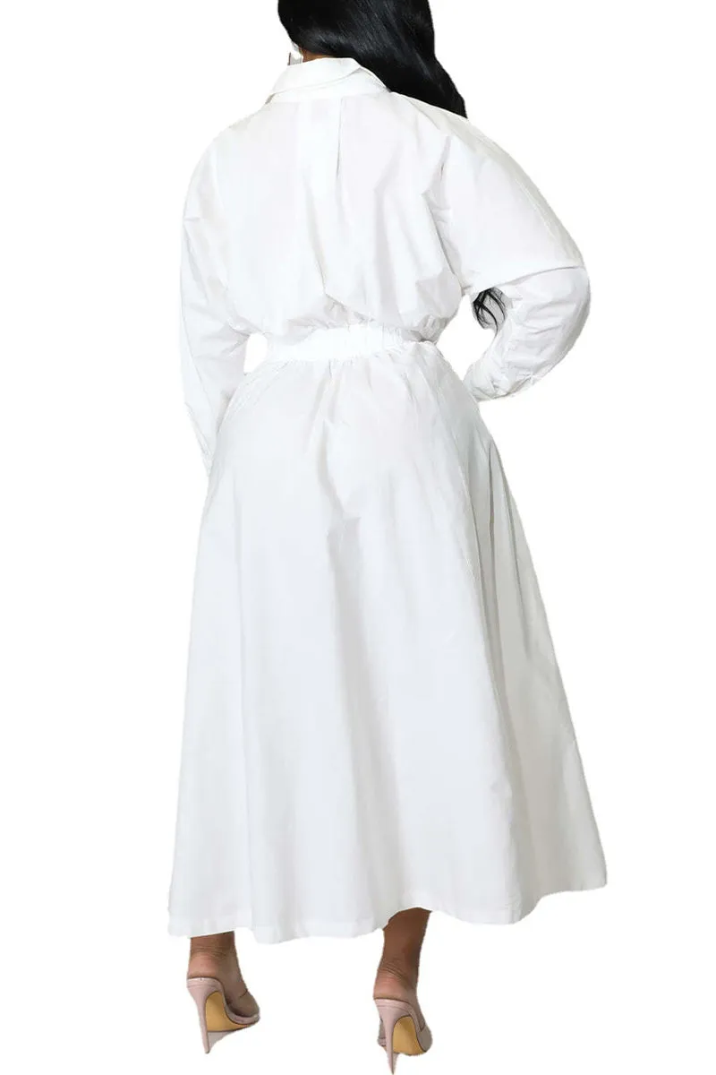 BR3110 Long Sleeve Fit and Flare Dress