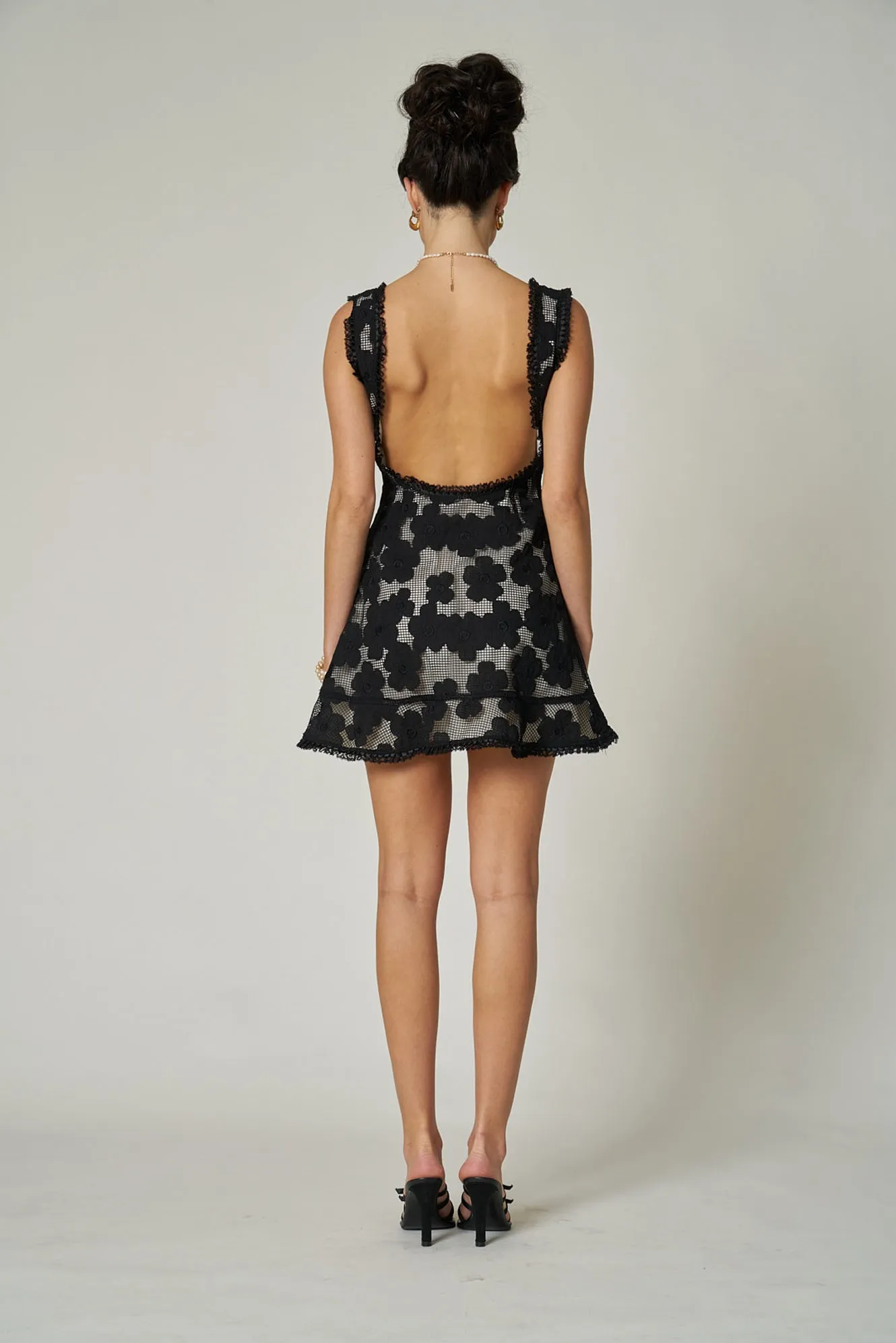 BRIGITTE DRESS - NOIR PRIMROSE