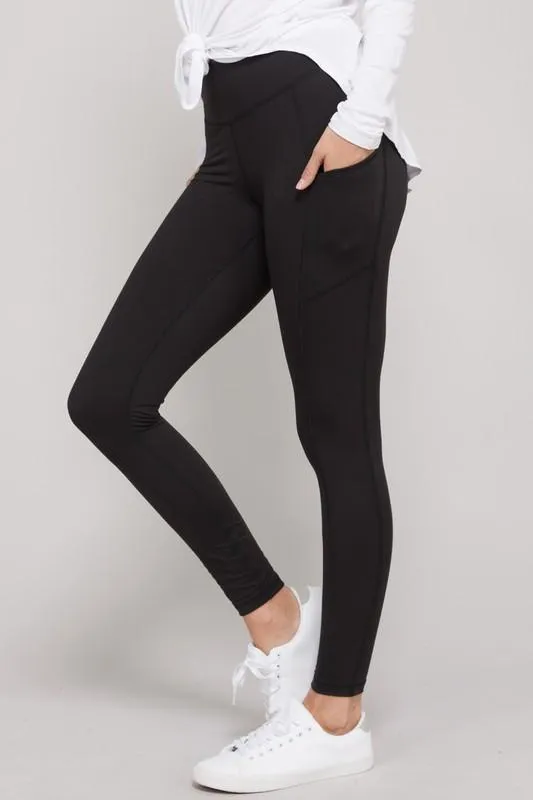Buttery Soft Pocket Leggings -- 5 Solid Colors!