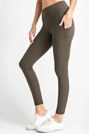 Buttery Soft Pocket Leggings -- 5 Solid Colors!