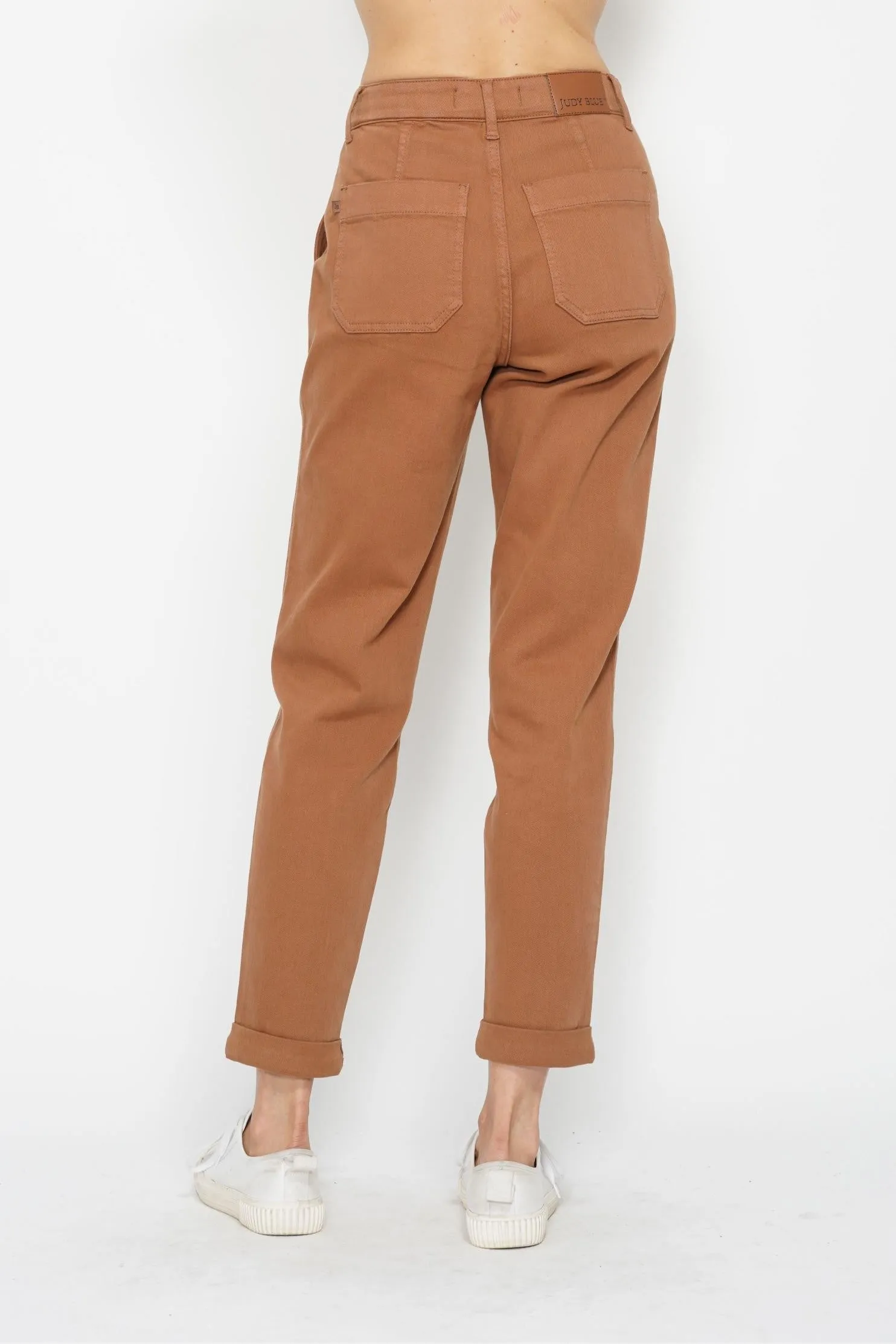 Camel High Waist Garment Dyed Cuffed Judy Blue Joggers 9/16/24 8901