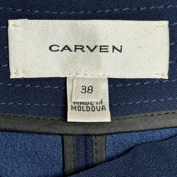 CARVEN Paris | Navy Mini Pleated Wrap Bow Skort Skirt Shorts