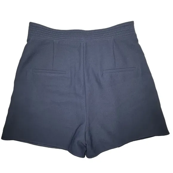 CARVEN Paris | Navy Mini Pleated Wrap Bow Skort Skirt Shorts