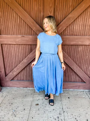 Casey Chambray Skirt
