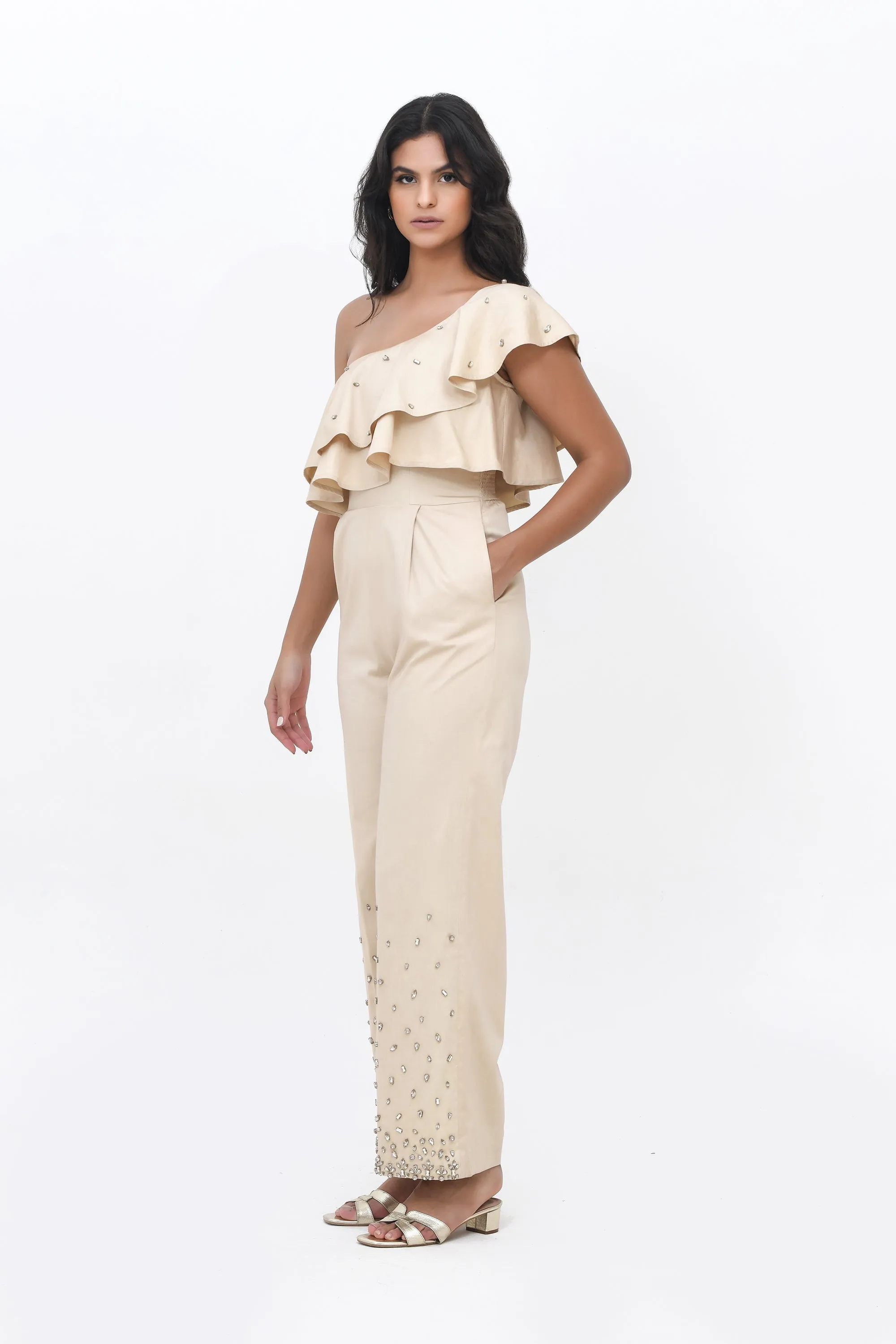 Champagne Spill Jumpsuit