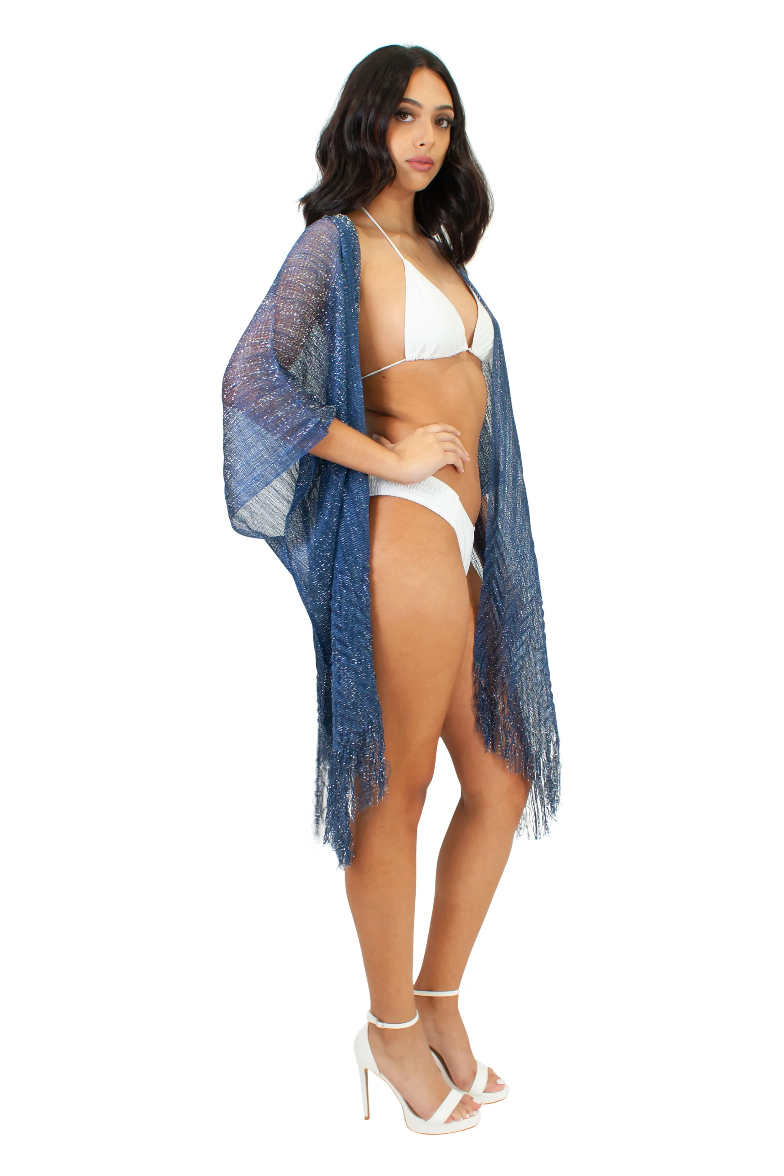 CHJ-4020 Cover-up in Royal Blue