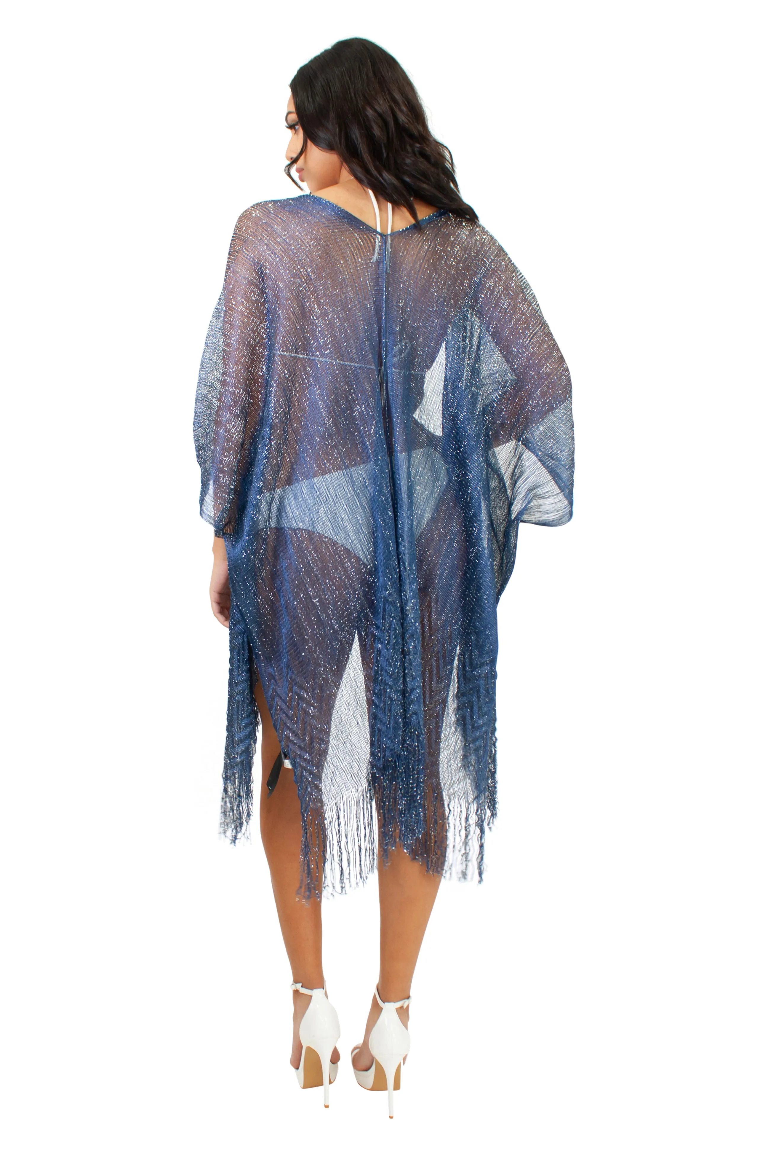 CHJ-4020 Cover-up in Royal Blue