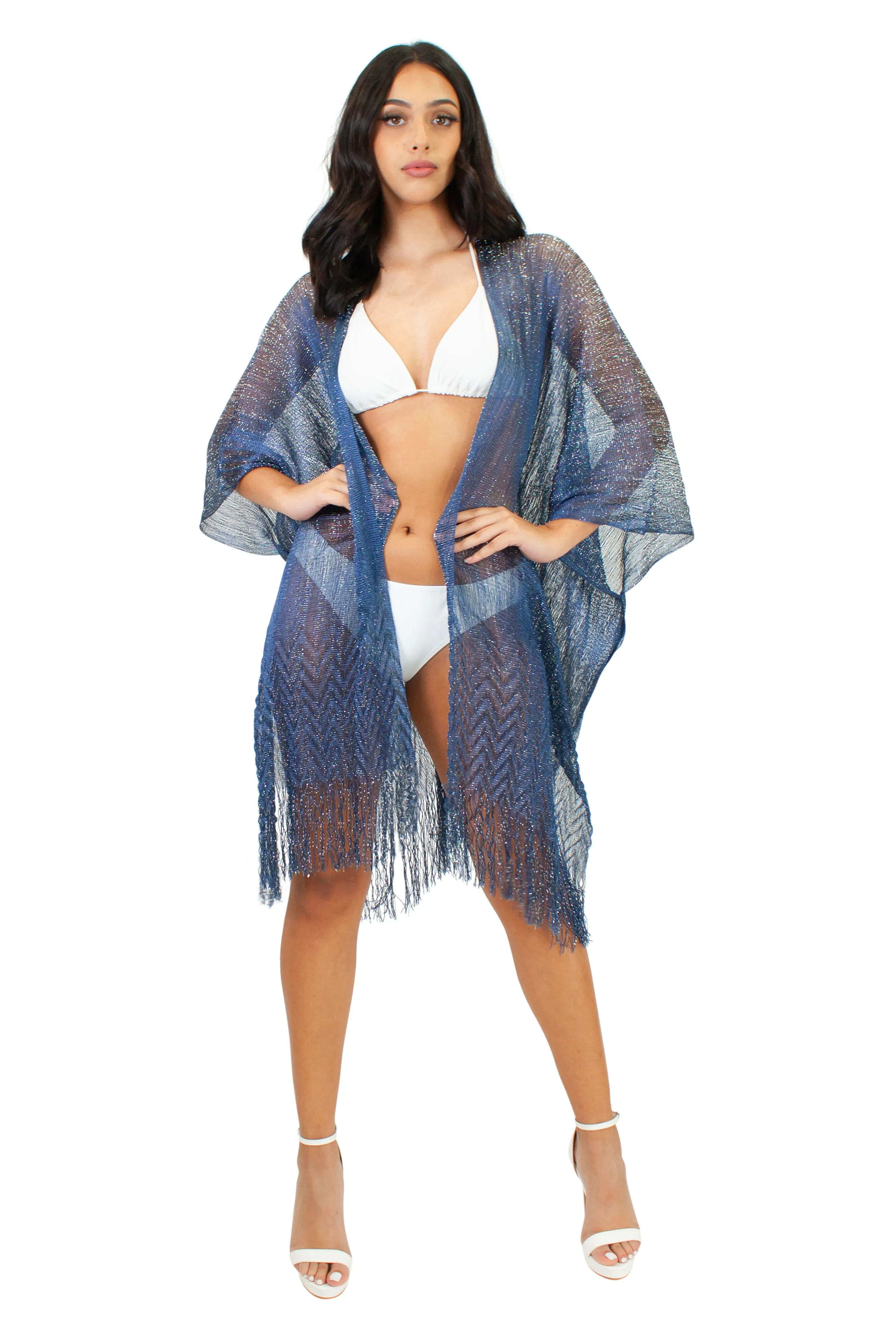 CHJ-4020 Cover-up in Royal Blue