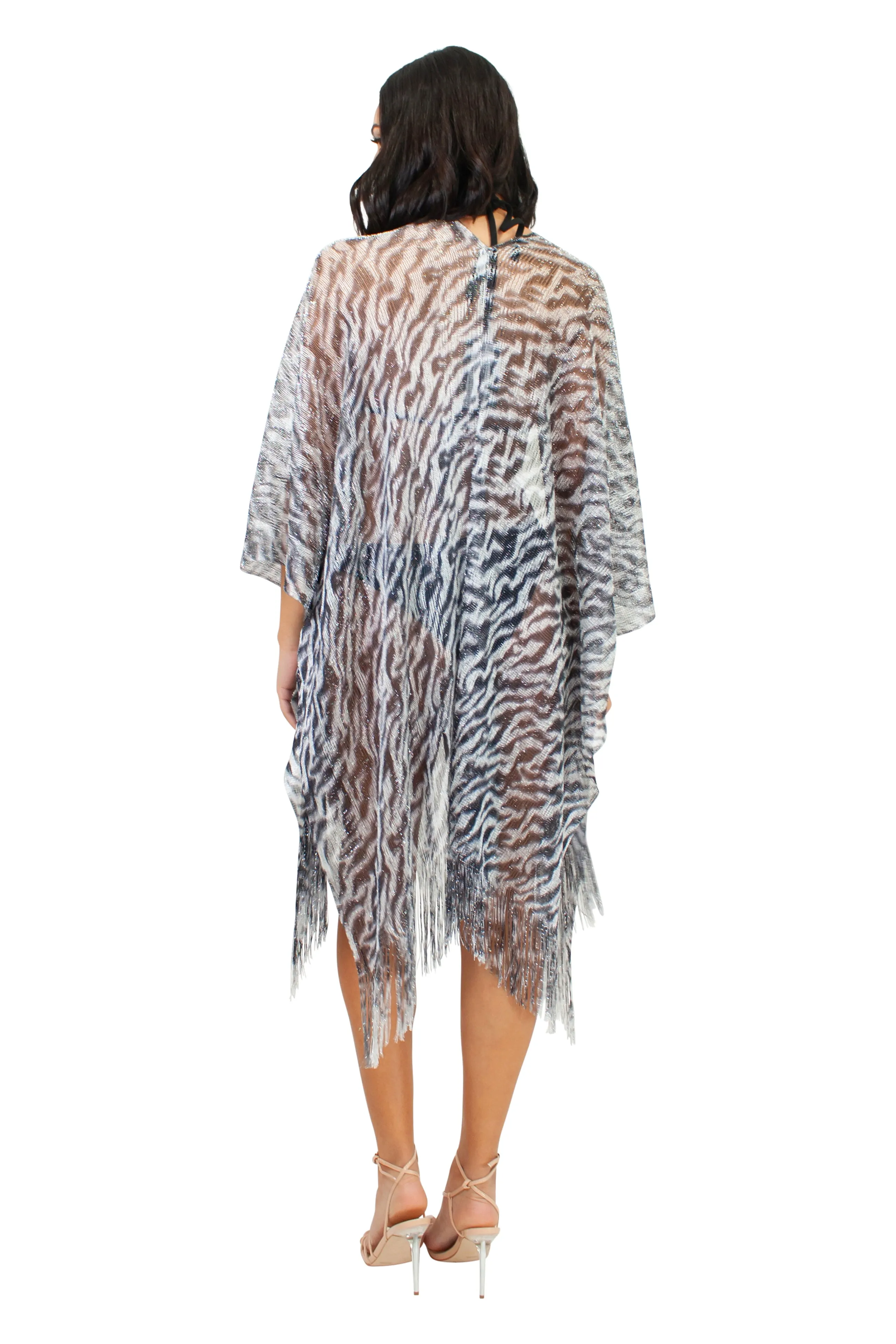 CHJ-4020 Cover-up in Royal Blue