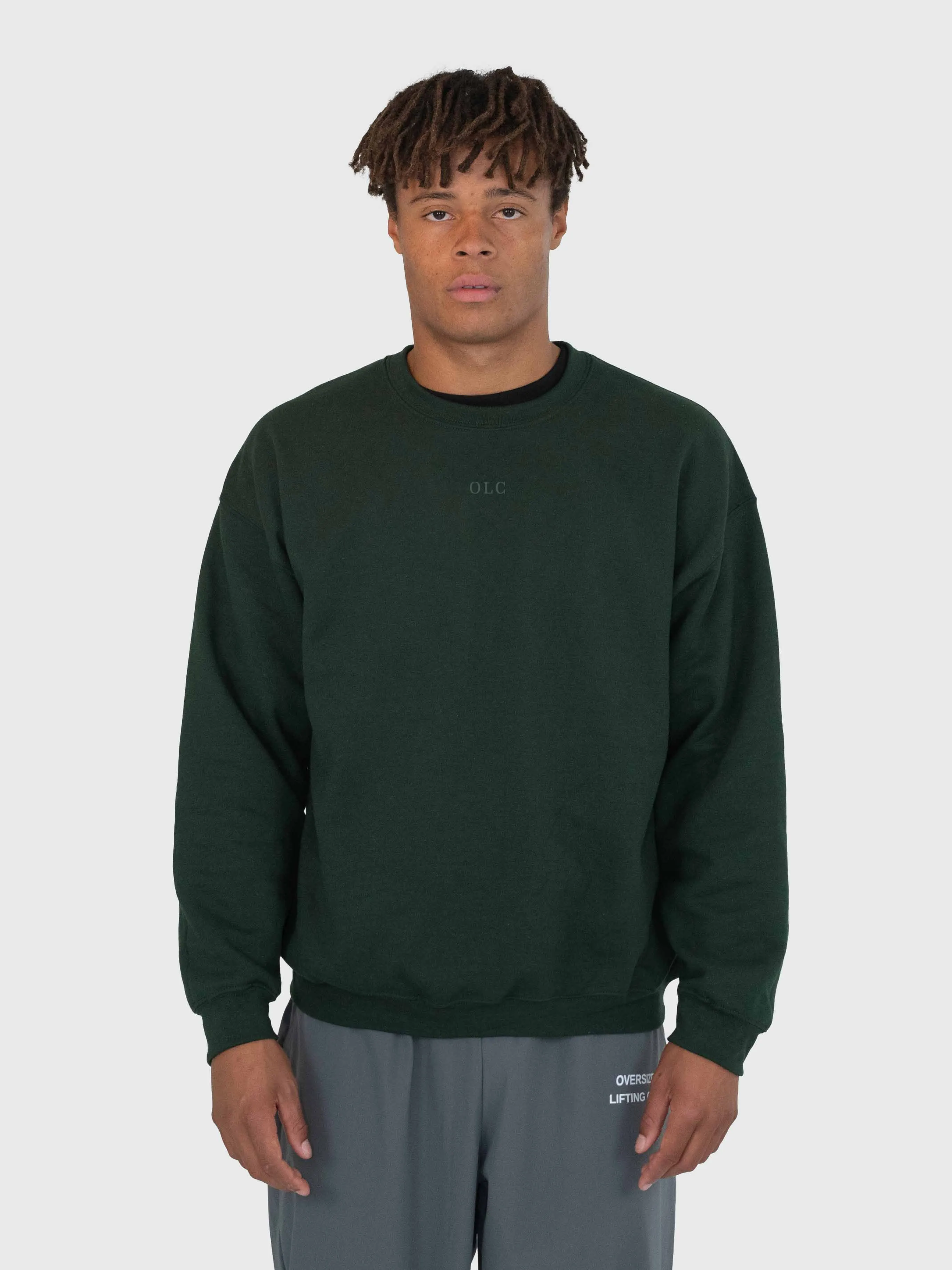 Confidence Sweatshirt – Forrest Green/White