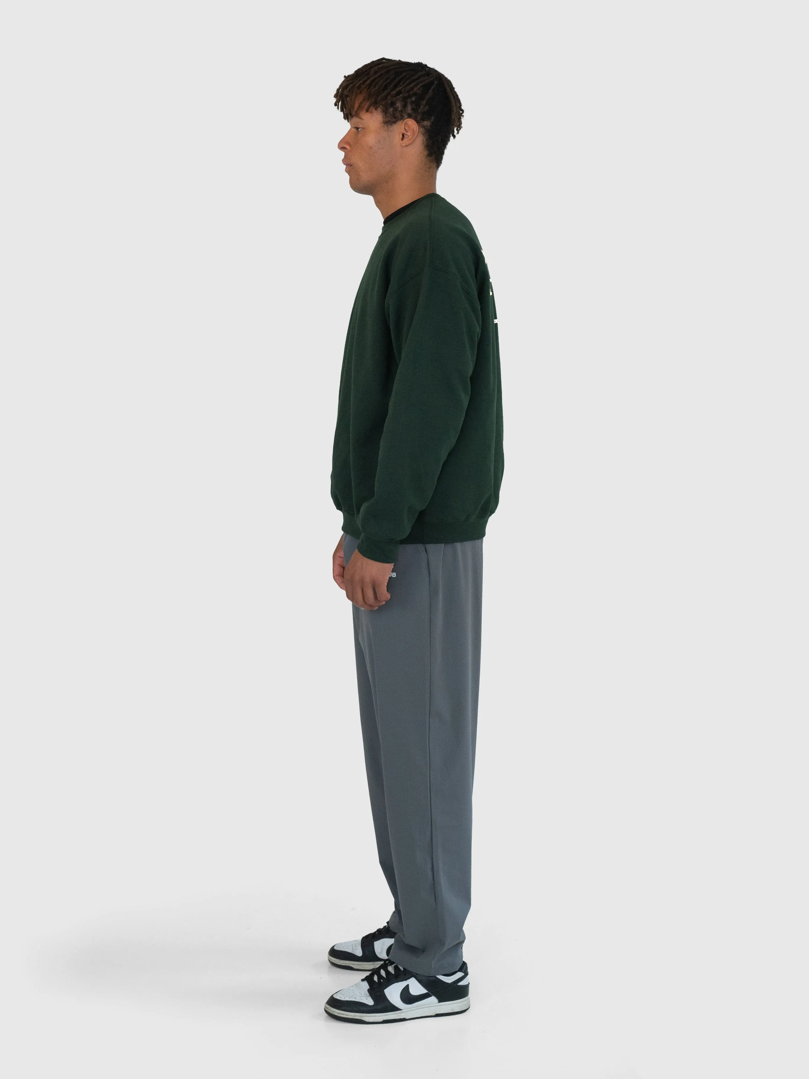 Confidence Sweatshirt – Forrest Green/White