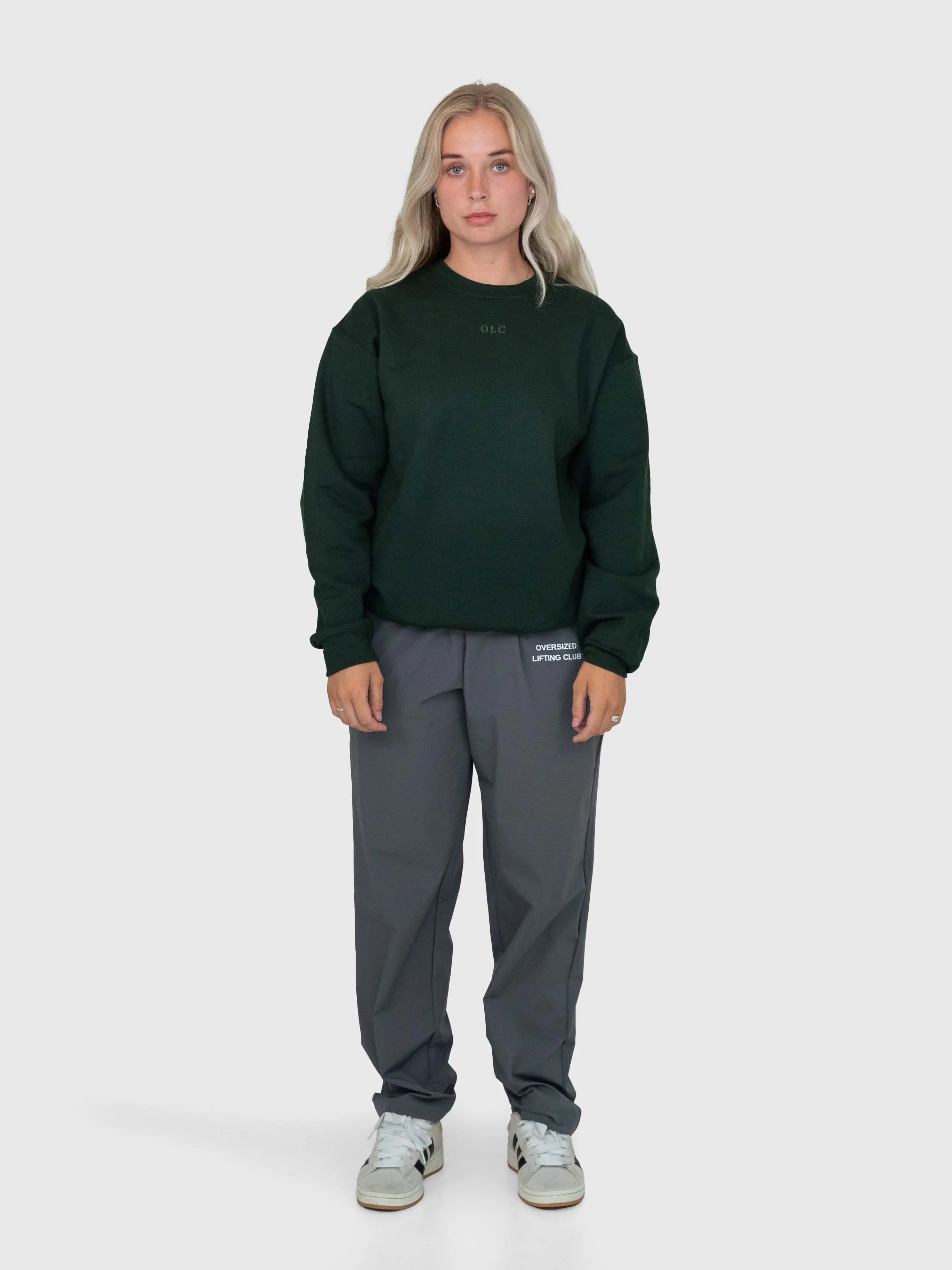Confidence Sweatshirt – Forrest Green/White
