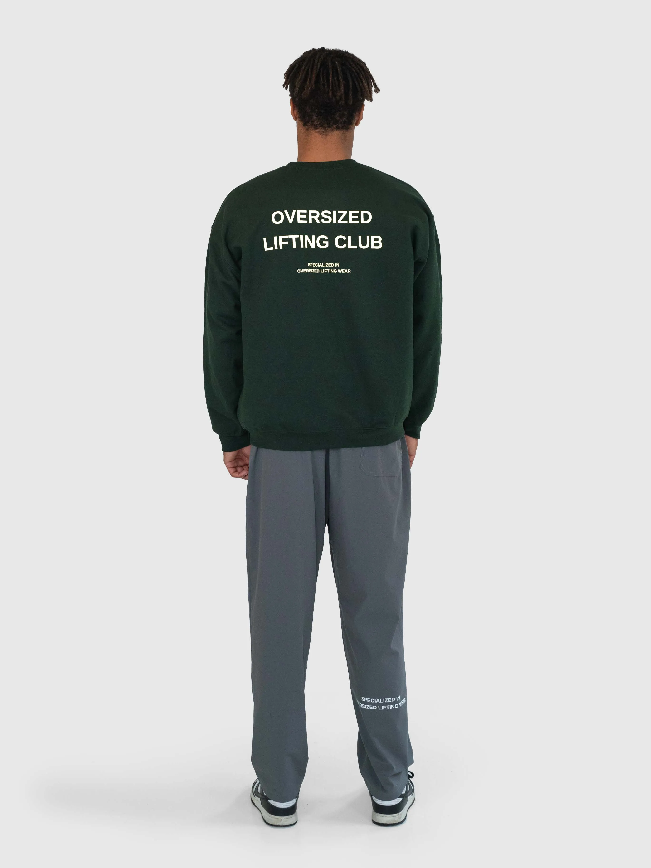 Confidence Sweatshirt – Forrest Green/White