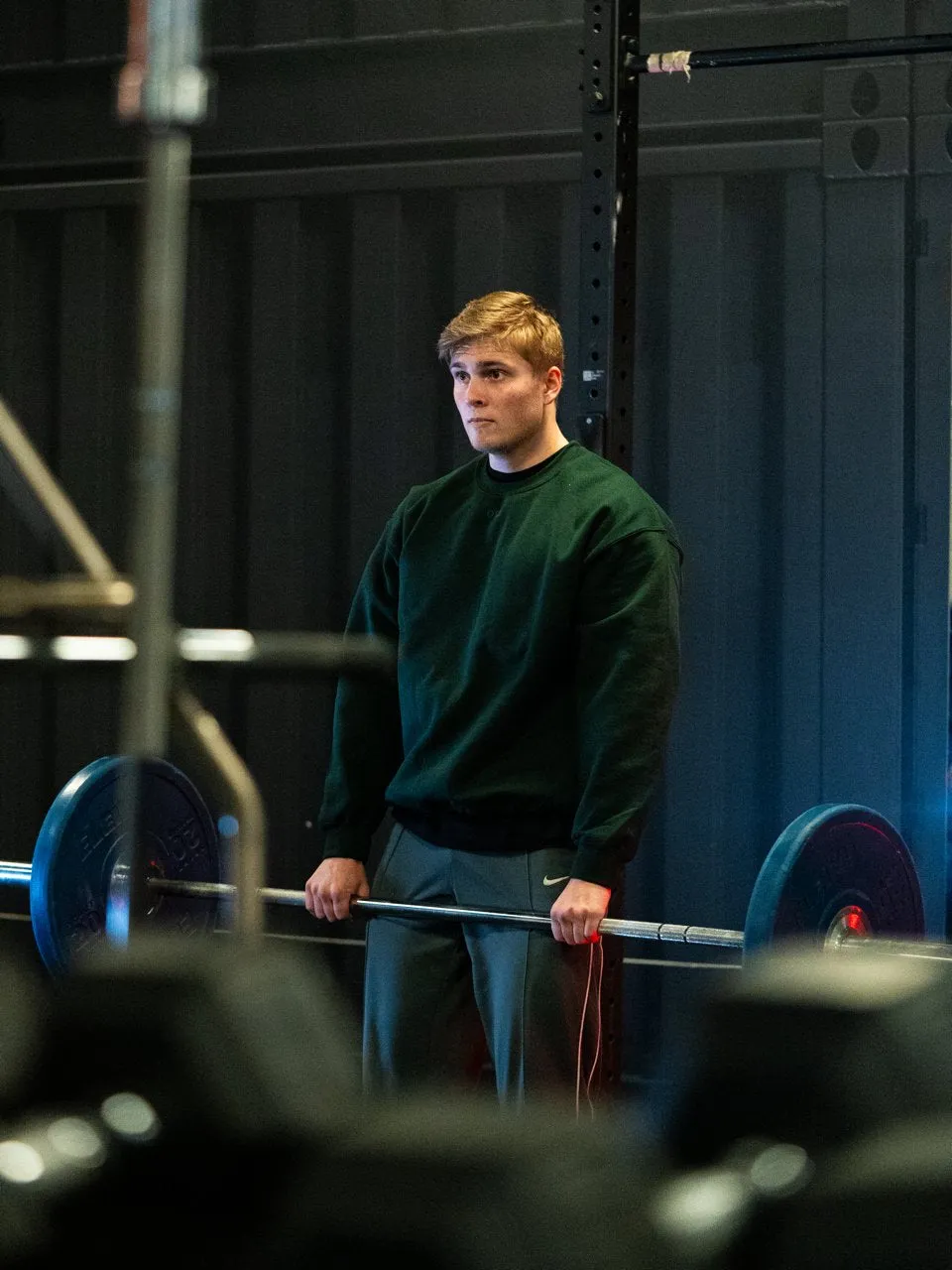 Confidence Sweatshirt – Forrest Green/White
