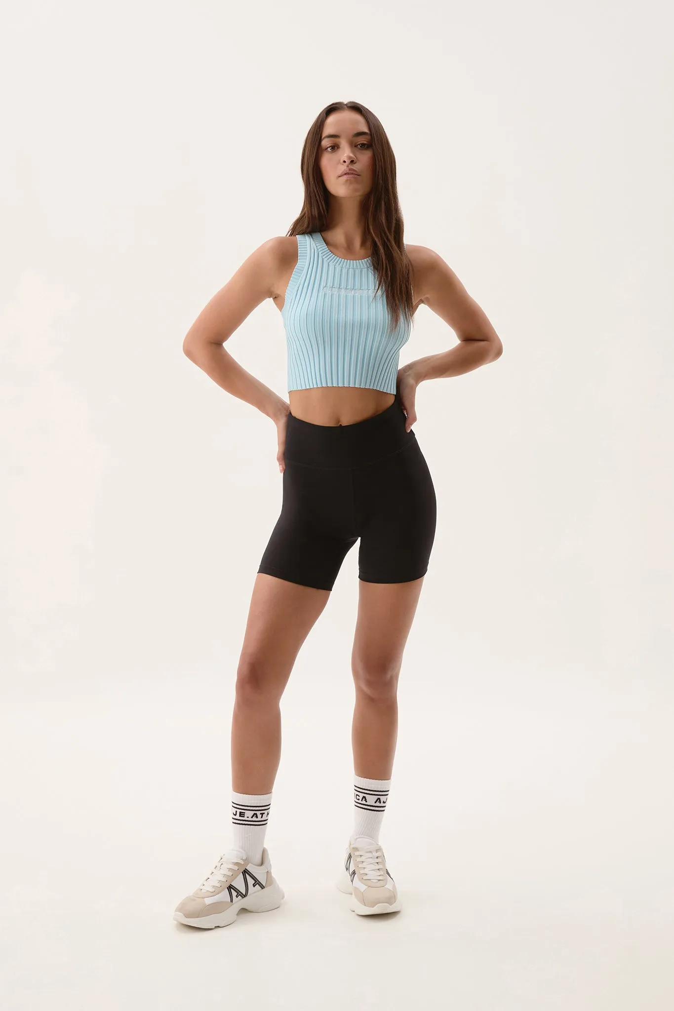 Cropped Knitted Logo Tank 135