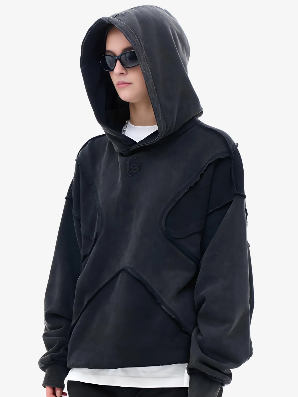 CROSS PATTERN HOODIE