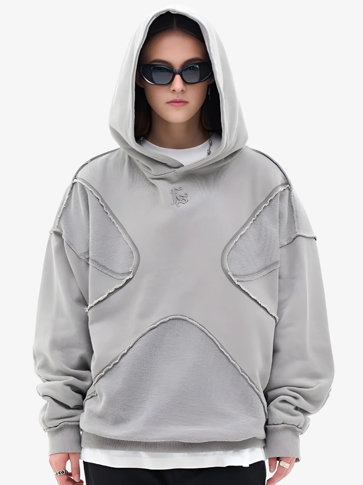 CROSS PATTERN HOODIE