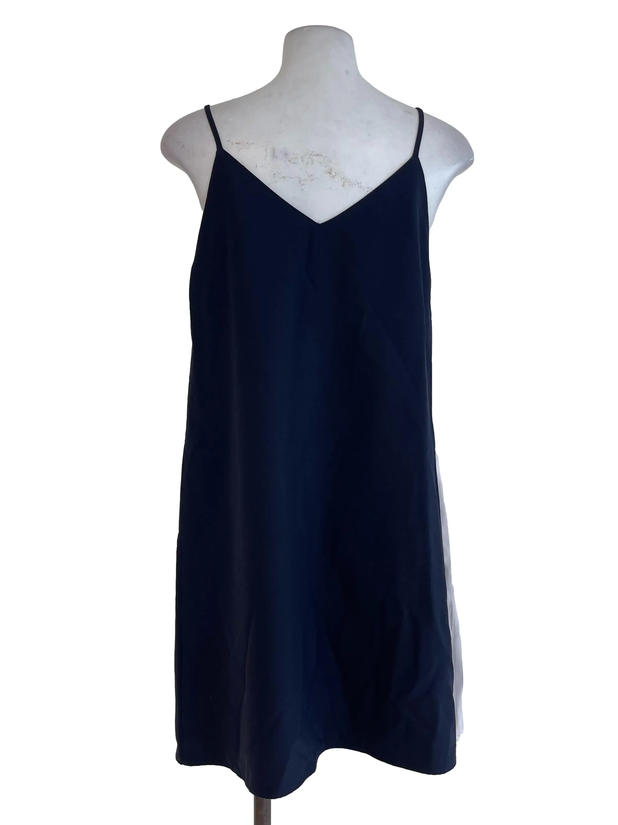 Dark Blue Pleated Mini Dress LB