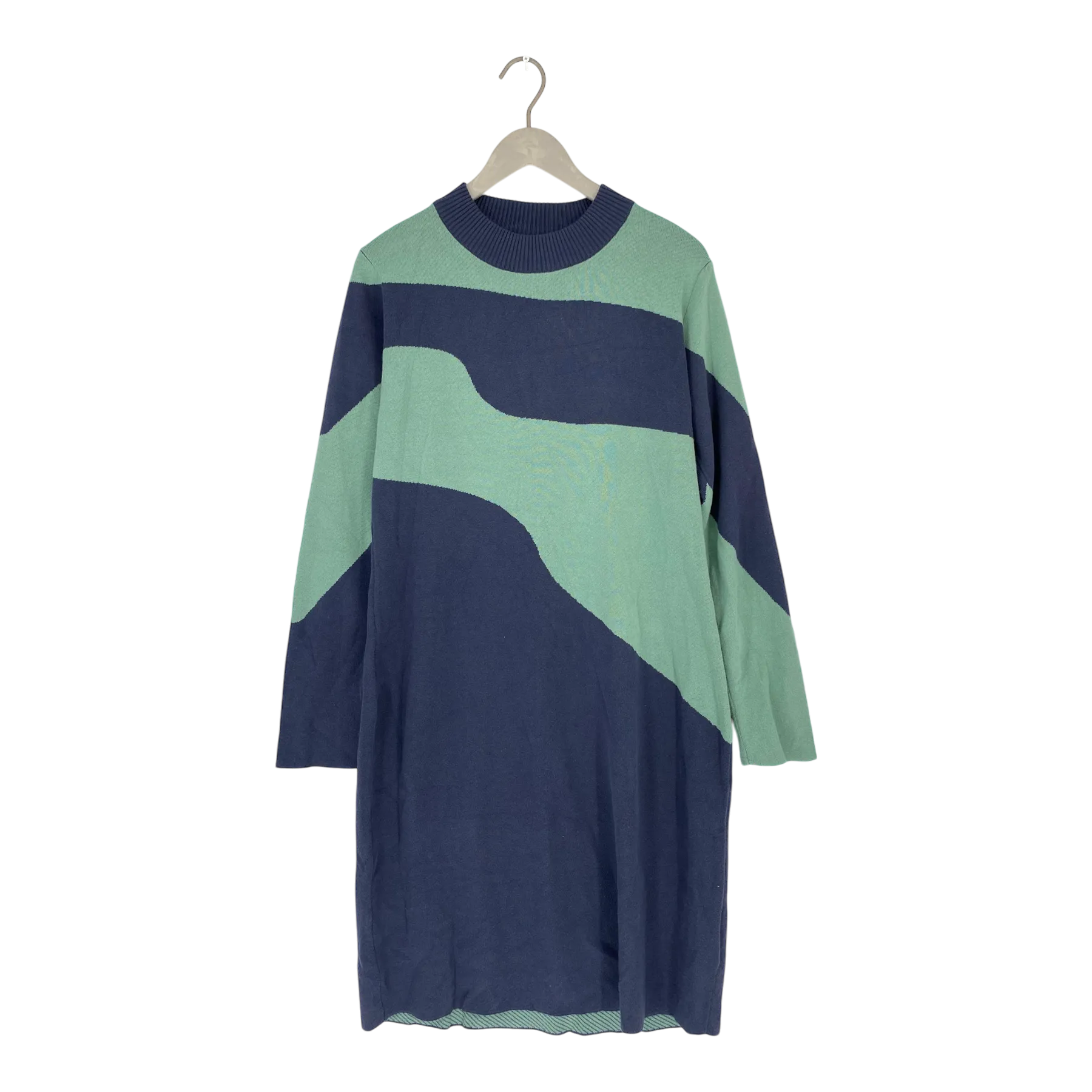 Dedicated lo flowy knit dress, blocks | woman L
