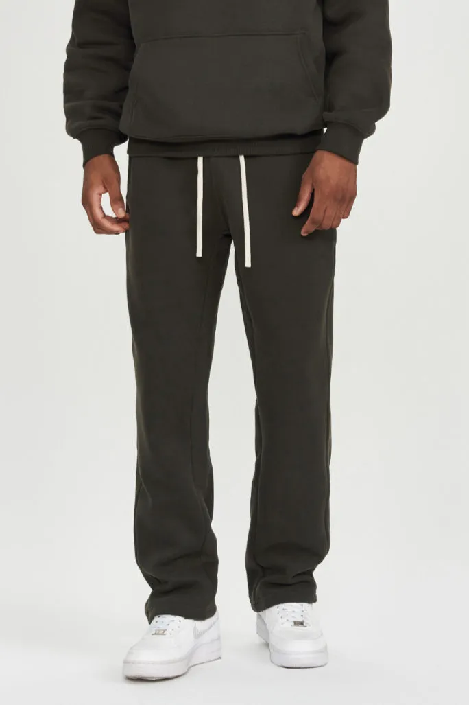 Draxford | Mens Straight Leg Joggers – Relaxed Fit Open Hem Sweatpants for Everyday Comfort & Urban Core Streetwear