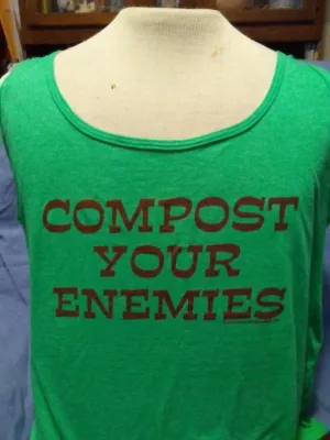 #dtg Ladies Tanks and Racerbacks - Compost your Enemies