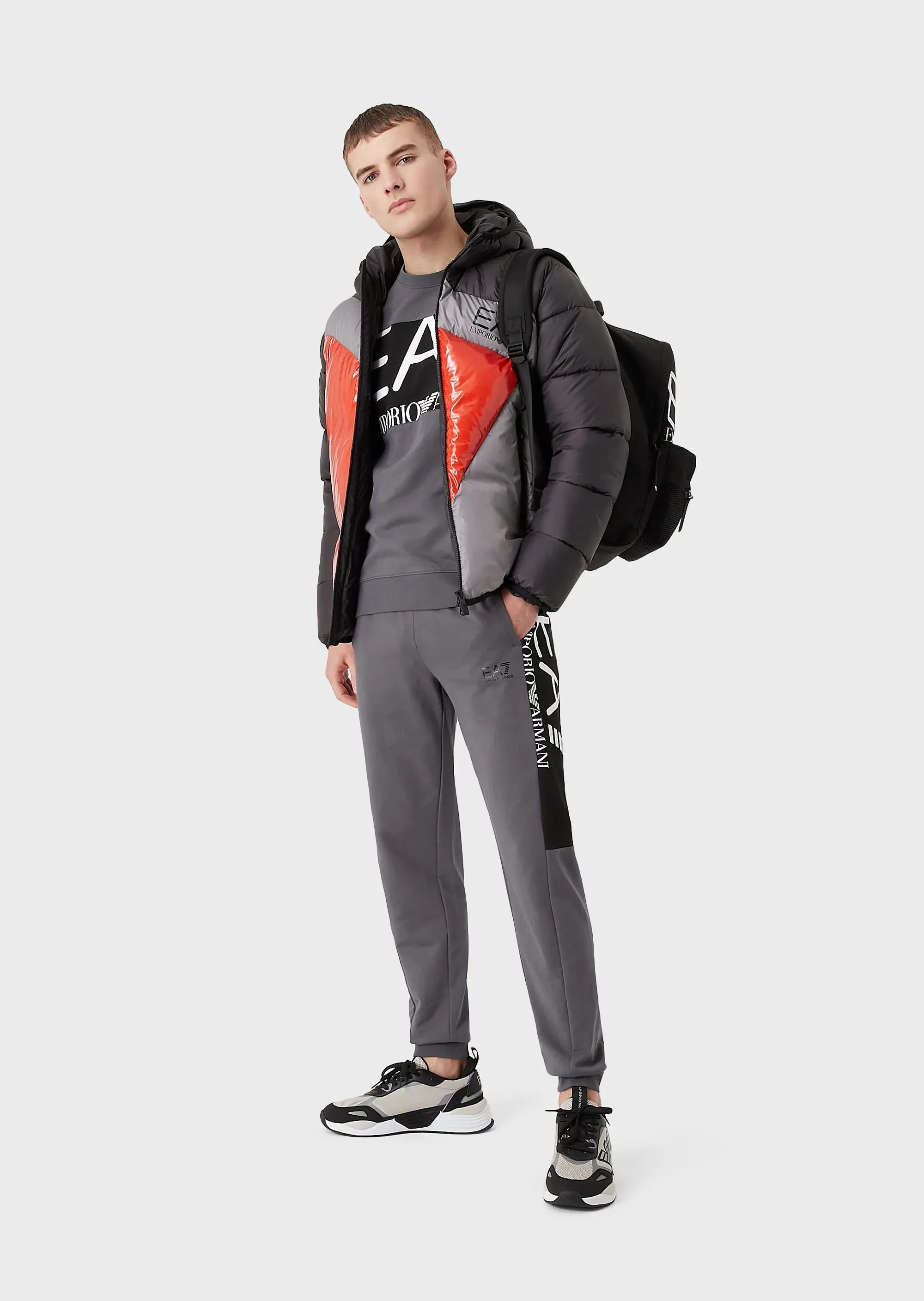 EA7 Emporio Armani 6LPM51 Logo Sweatshirt Iron Gate