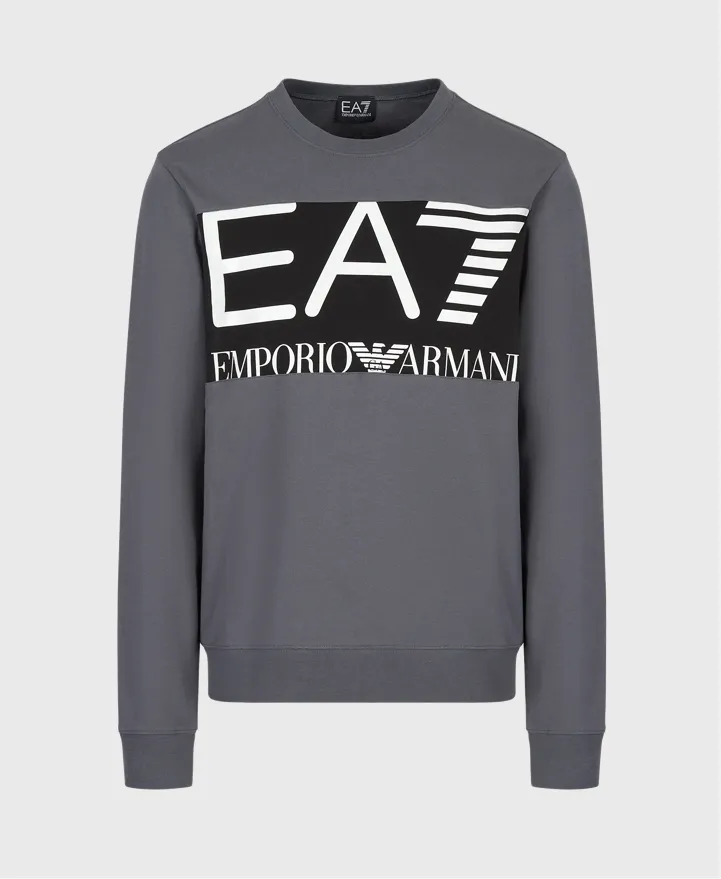 EA7 Emporio Armani 6LPM51 Logo Sweatshirt Iron Gate