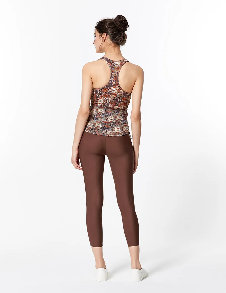 easyoga LA-VEDA Drawstring Racer Tank - FB9 Antique Rug