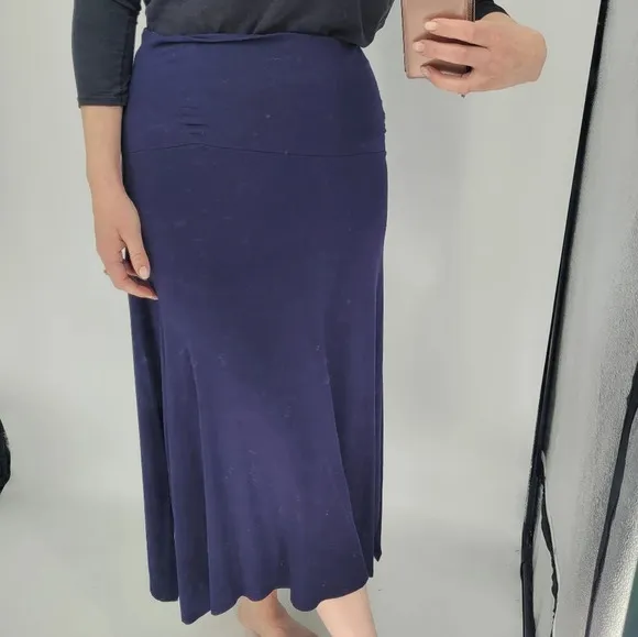 Eileen Fisher blue A lign sides flowy skirt size Medium