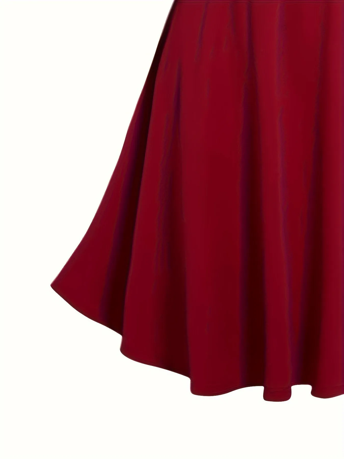Elegant Red Midi Dress with Cowl Neck and Ruched Shoulders