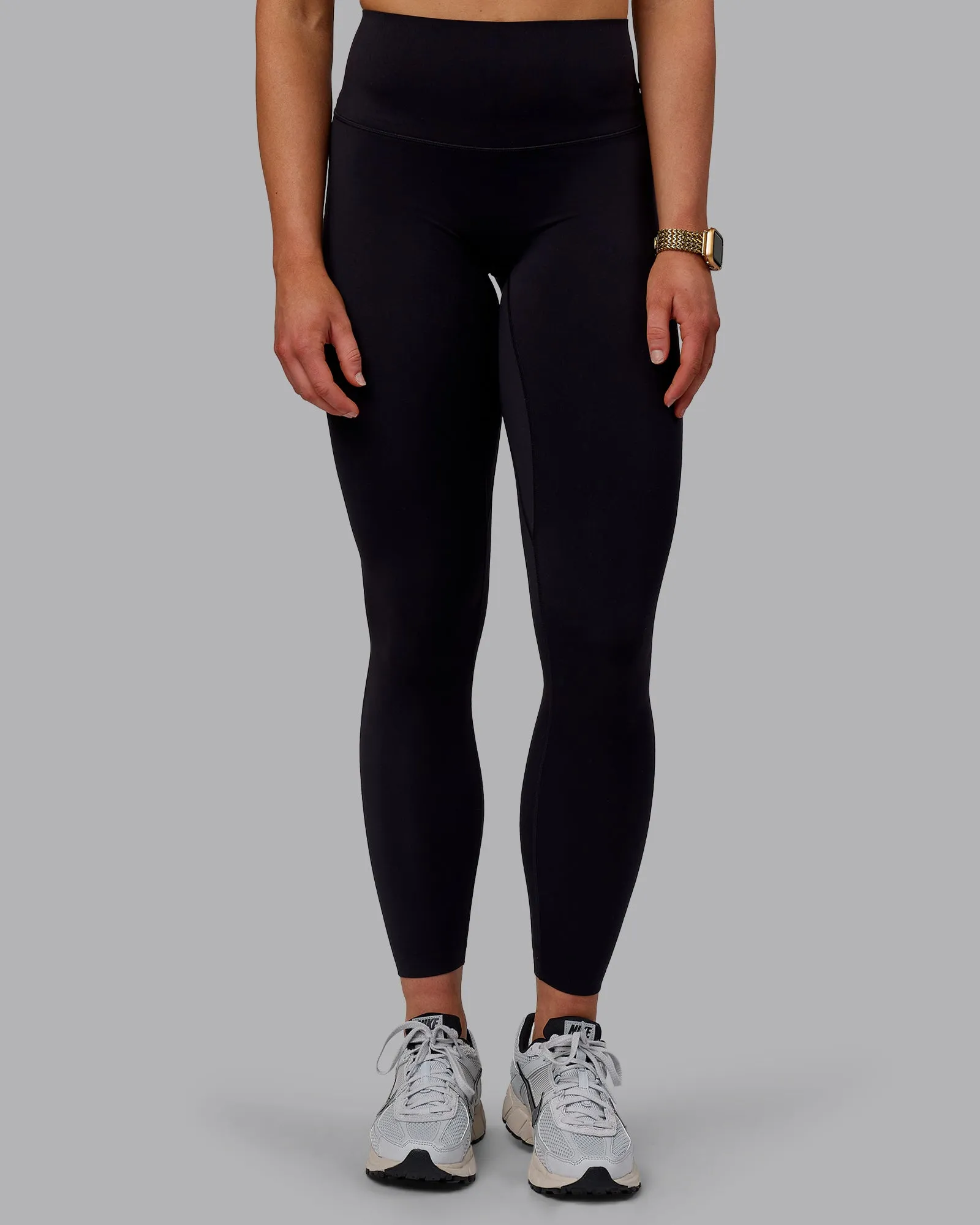 Elixir Bonded Waistband Full Length Leggings - Black
