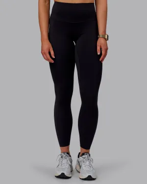 Elixir Bonded Waistband Full Length Leggings - Black