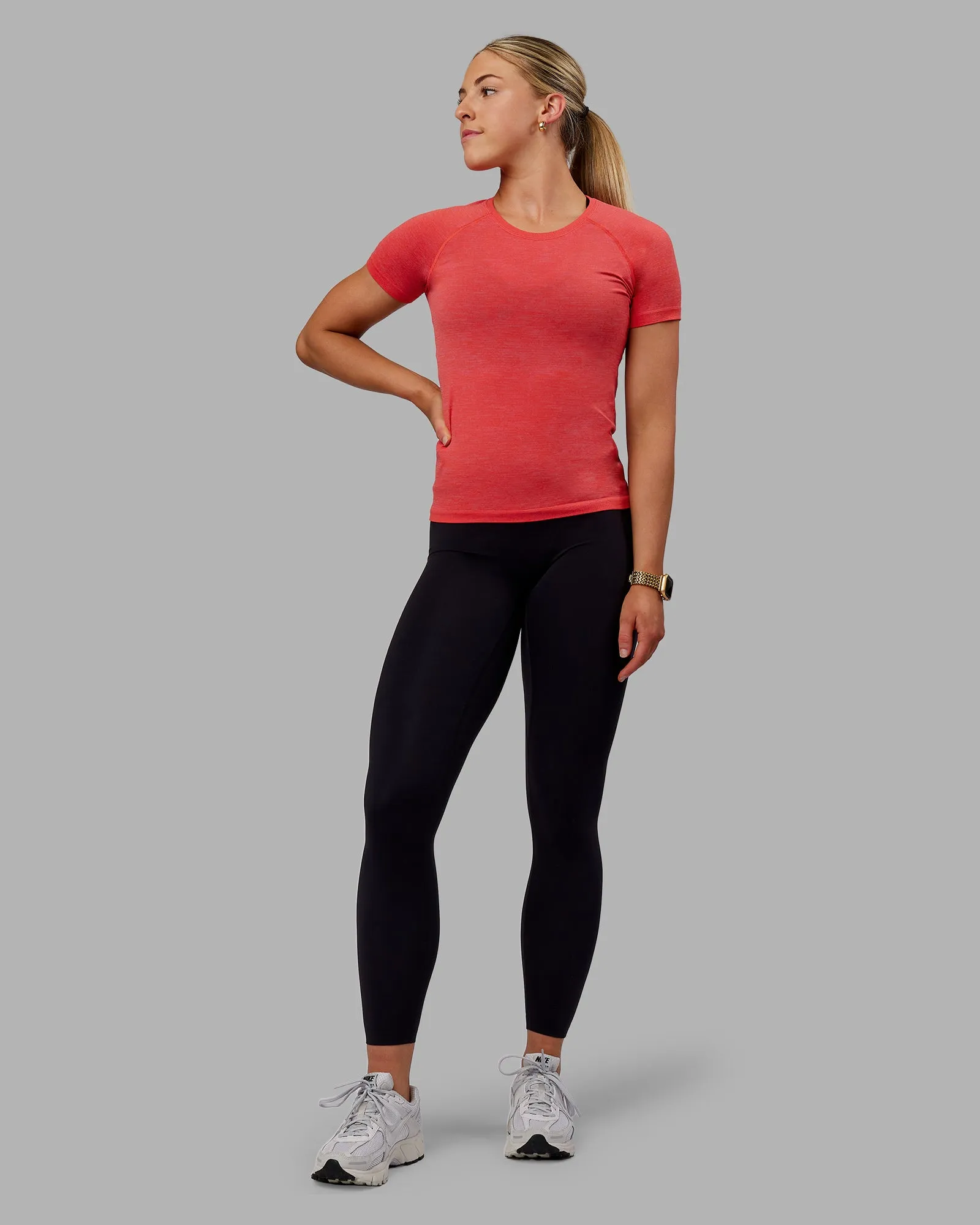 Elixir Bonded Waistband Full Length Leggings - Black