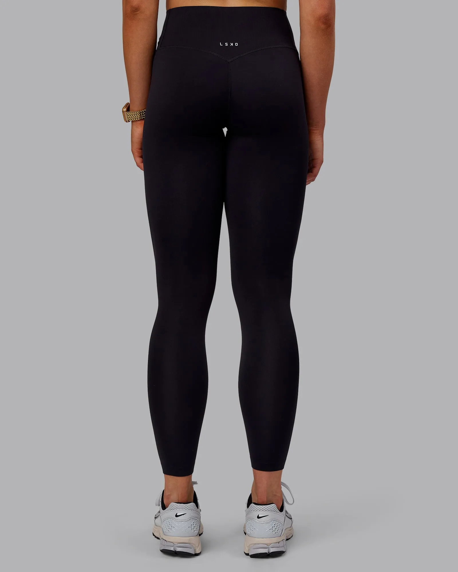 Elixir Bonded Waistband Full Length Leggings - Black