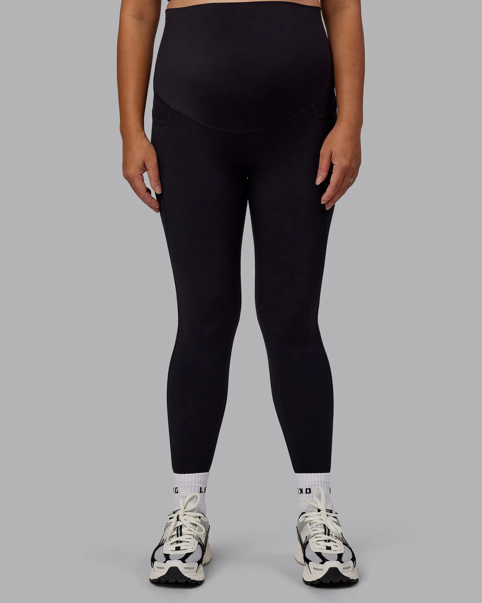 Elixir Maternity Full Length Tights With Pockets - Black