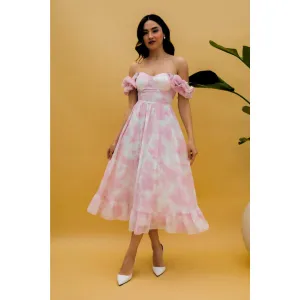 Elizabeth | Ruffled Midi Dress