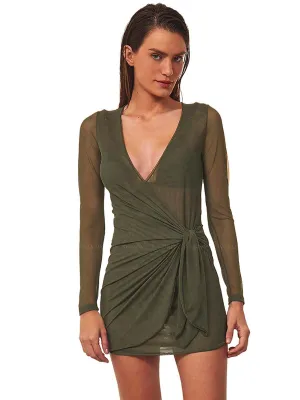 Emily Long Sleeve Short Cover Up ::RET