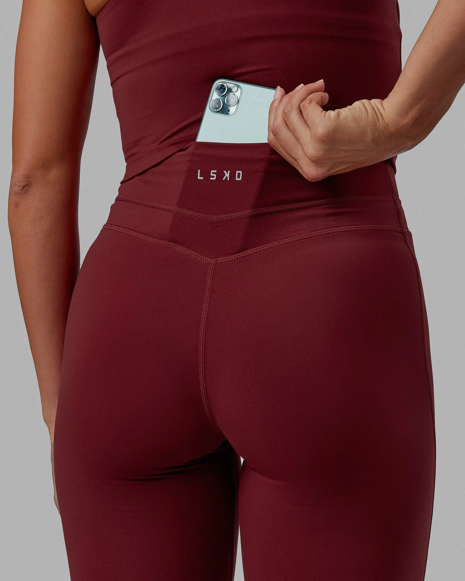 Enhance X-Long Length Tights - Cranberry