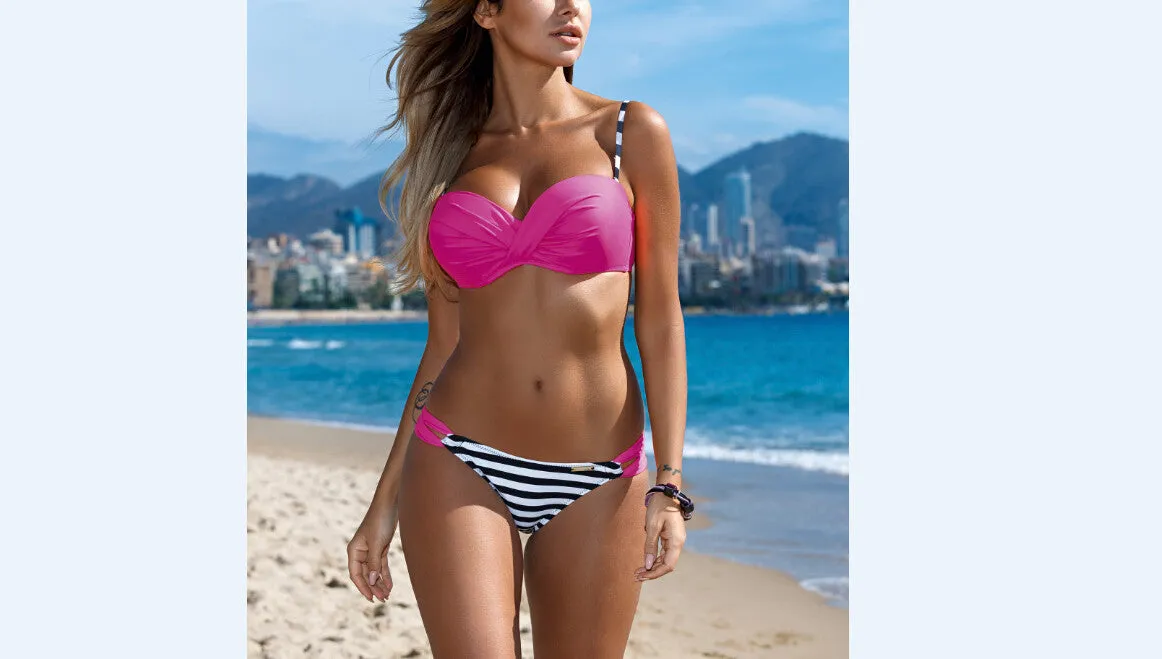 est Sexy Women Bandage Bikini Set Push-up Padded Bra Swimsuit Bathing Suit Swimwear Women's Swimwear Bikinis Tankini